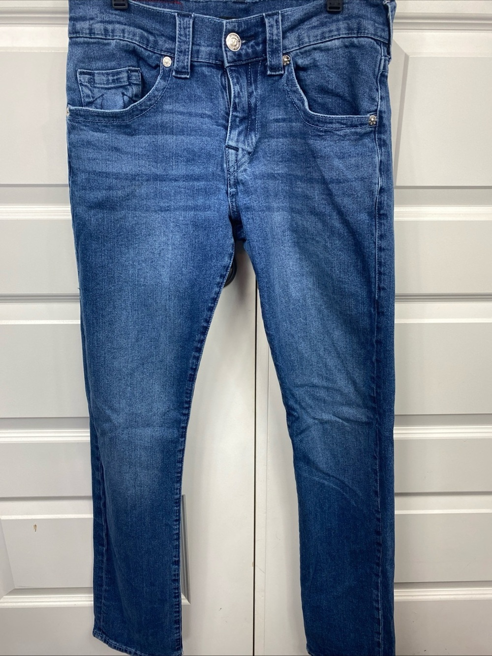 True Religion Ricky Jeans Mens Size 29x33 Denim Medium Wash Cotton